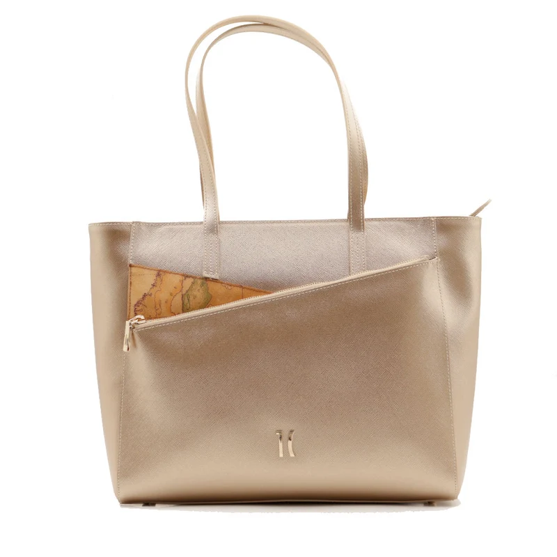 Shopping Bag Donna 1A Classe Alviero Martini linea Pearl City Pearly Light Gold LE11