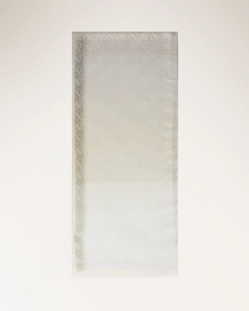 Scarf Jacquard 80x180 Beige