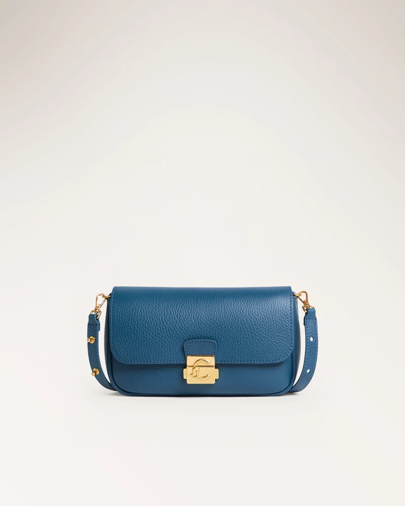 Mini Bag Grained Leather Deep