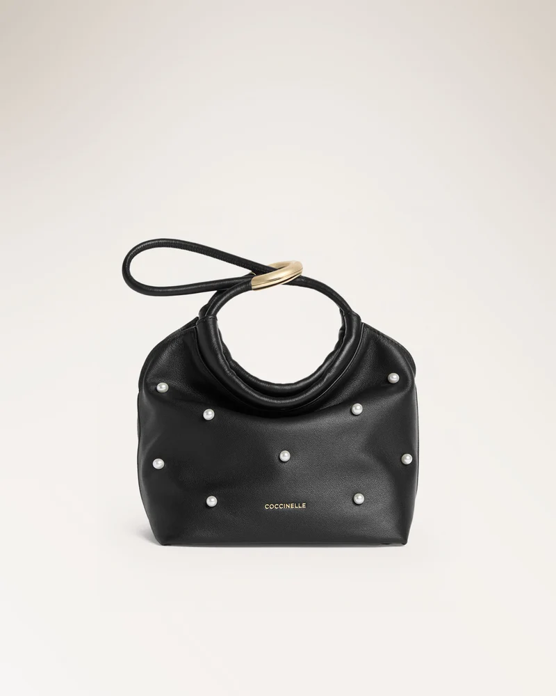 Handbag Smooth Leather Noir