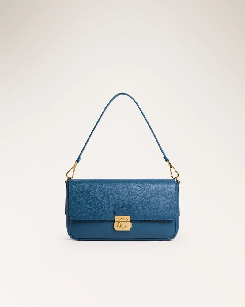 Handbag Grained Leather Deep