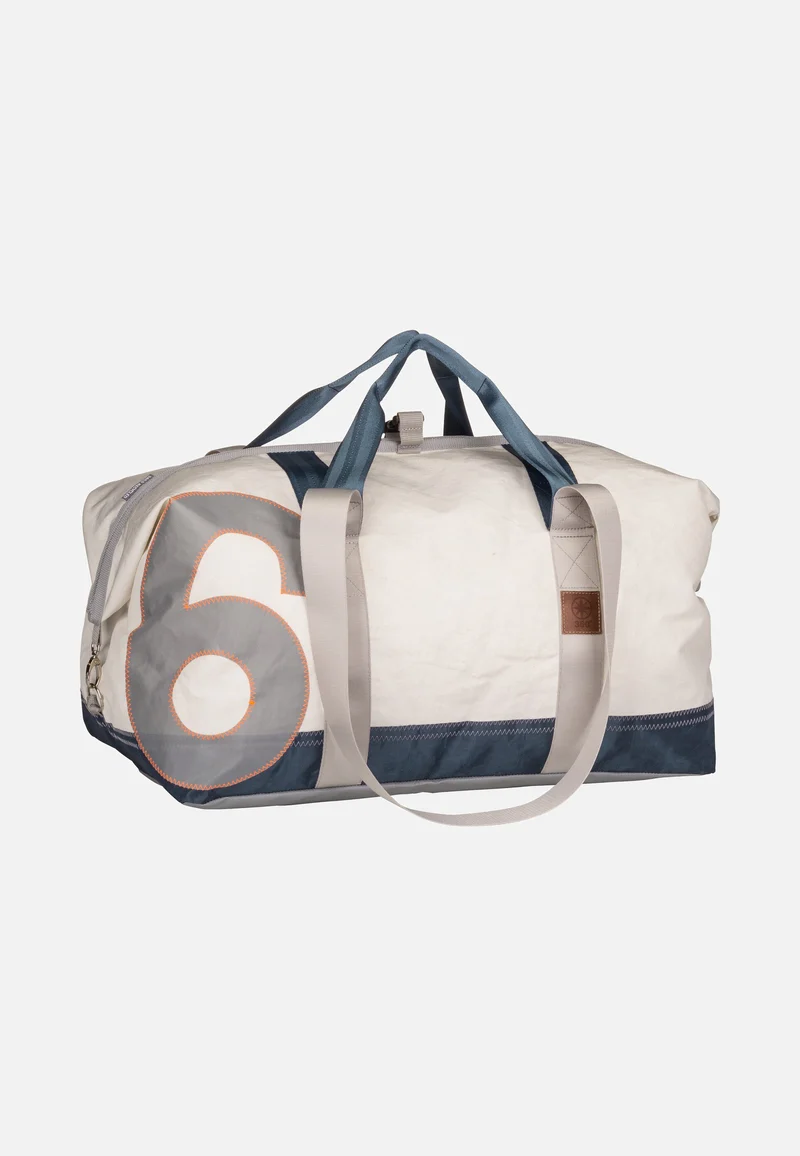 Kutter XL Weiß/Balken Blau/Zahl Hellgrau - Dufflebag