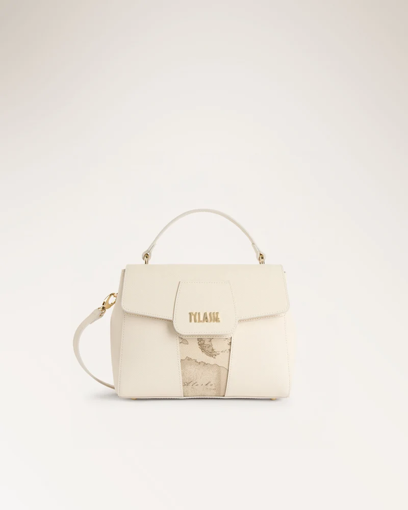 Shoulder Bag With Fl Avorio