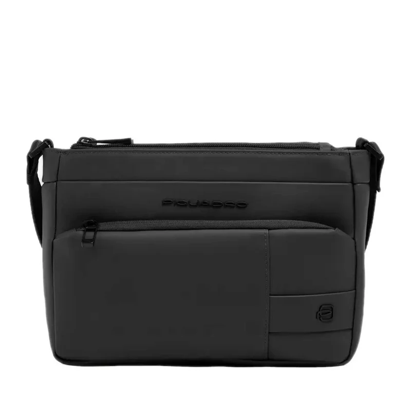 Borsello Uomo Orizzontale PIQUADRO in Tessuto Nero Linea Corner 2.0 - CA6943W129W