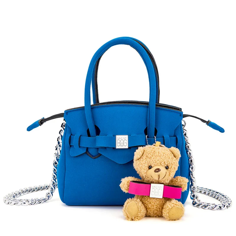 Borsa Donna a Spalla SAVE MY BAG in Lycra linea Miss Teddy Misura M Colore Navy
