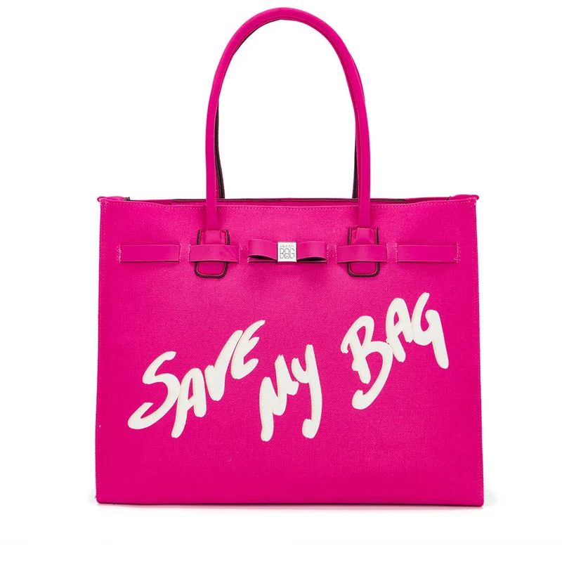 Borsa Donna a Spalla SAVE MY BAG in Canvas e Lycra linea Nykol Colore Fuxia