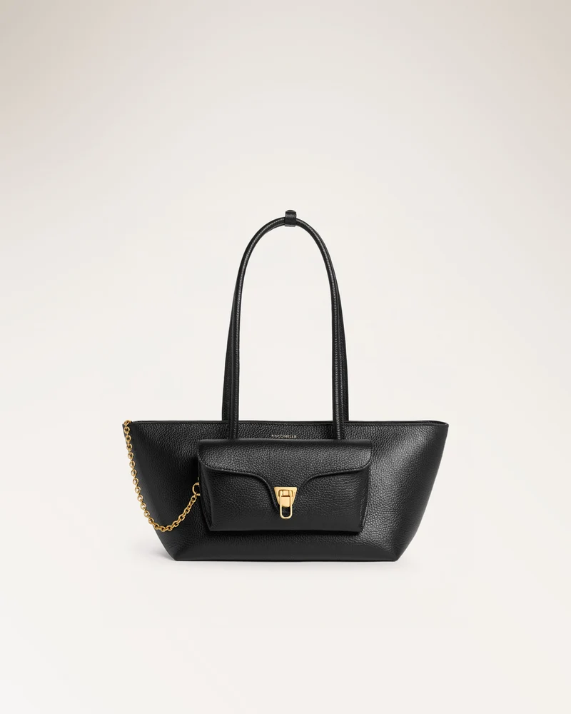 Handbag Grained Leather Noir
