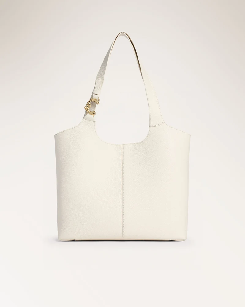 Handbag Grained Leather Pearl