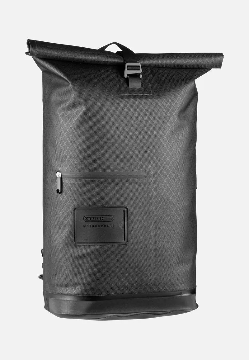 Daypack Metrosphere Black Embossed - Rolltop Backpack