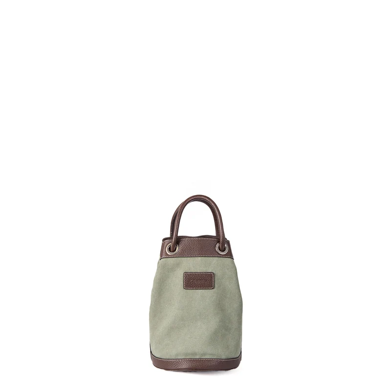DARK BROWN AND GREEN GIAN MINI BAG