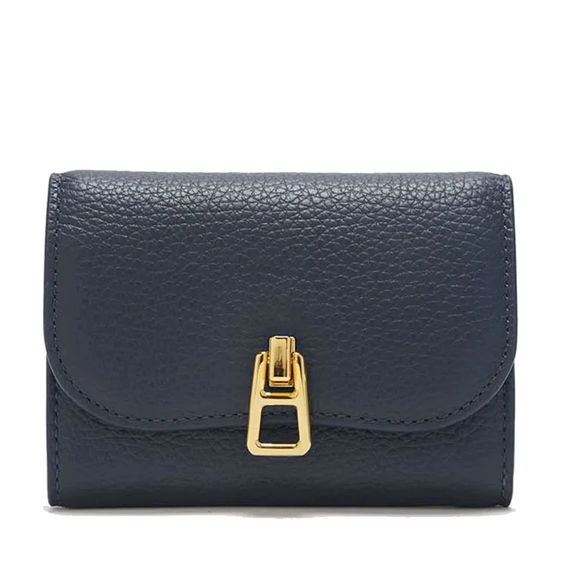 Portafoglio Piccolo COCCINELLE in Pelle Linea Magie colore Midnight Blue