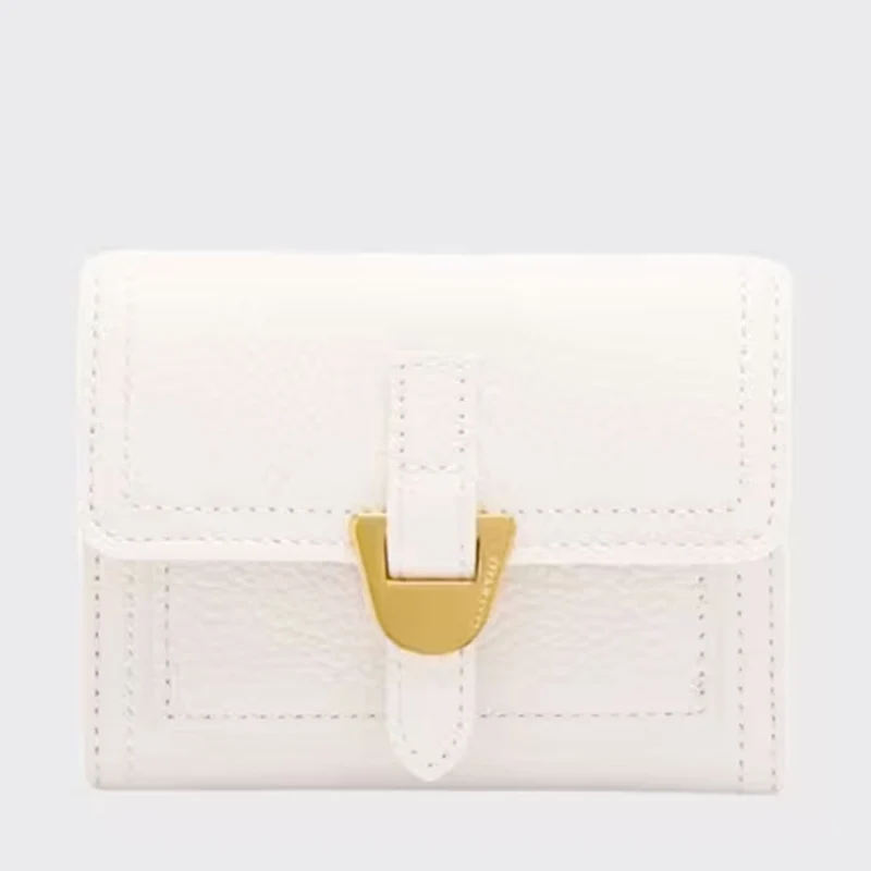Portafoglio Donna COCCINELLE in Pelle Colore Blanco Linea Campus Misura Piccola