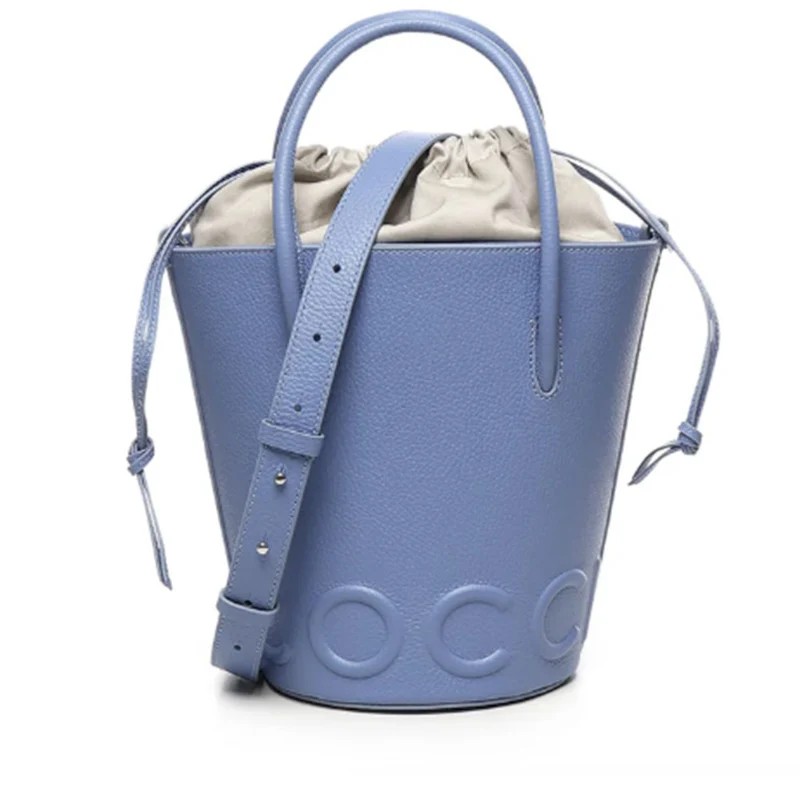 Borsa Donna a Mano a Secchiello COCCINELLE in Pelle Linea Myrtha colore Azul