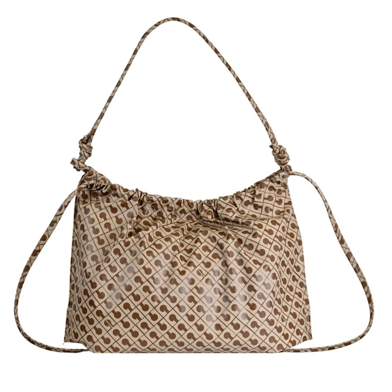 Hobo Bag Donna GHERARDINI in Tessuto Softy colore Tabacco - Burro