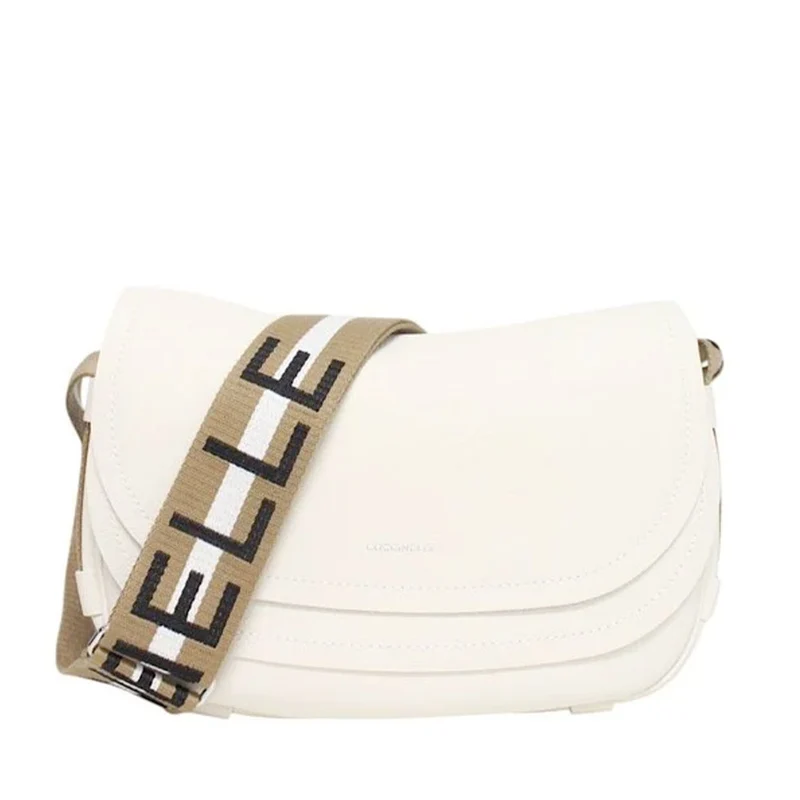 Borsa Donna a Tracolla COCCINELLE in Pelle linea Raquel Colore Blanco - Skin