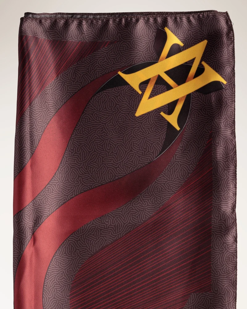 Foulard 90x90 Bordeaux