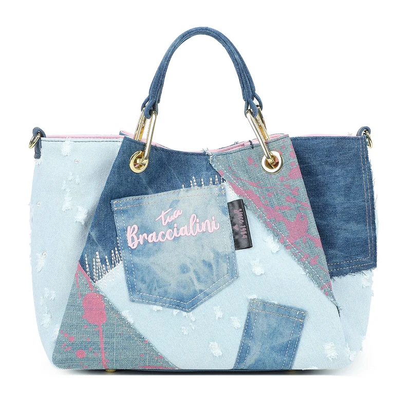 Borsa Donna a Mano Media BRACCIALINI linea Amy Jeans