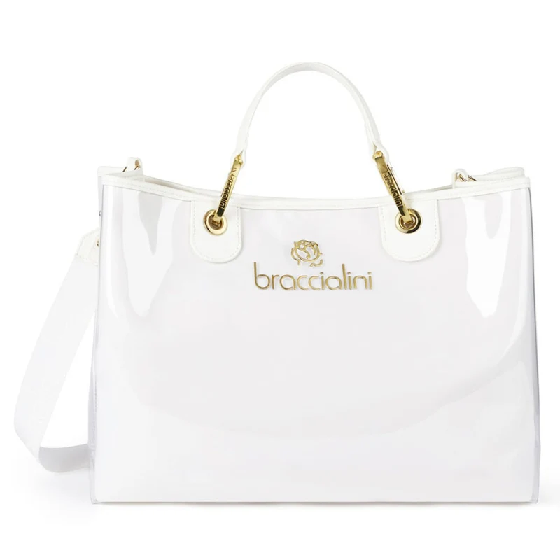 Borsa Donna a Mano BRACCIALINI linea Beth Jelly Bianco