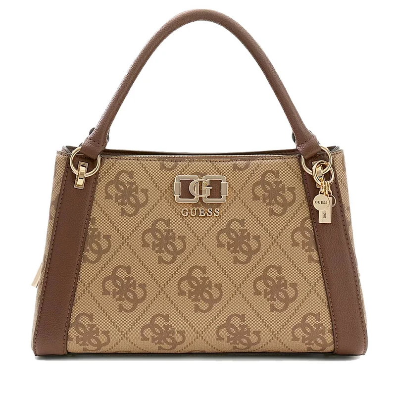 Borsa Donna a Mano GUESS Linea Karnilla Colore Latte Logo - Brown