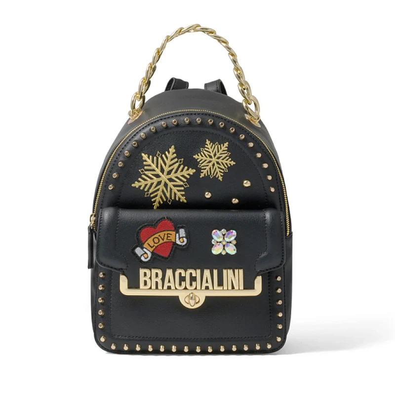 Zaino Donna BRACCIALINI linea Rock colore Nero