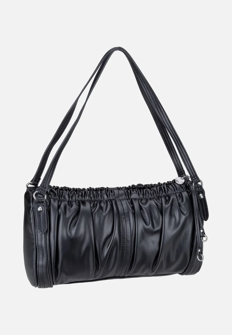 Faye Satchel M Vintage Goat Black - Satchel