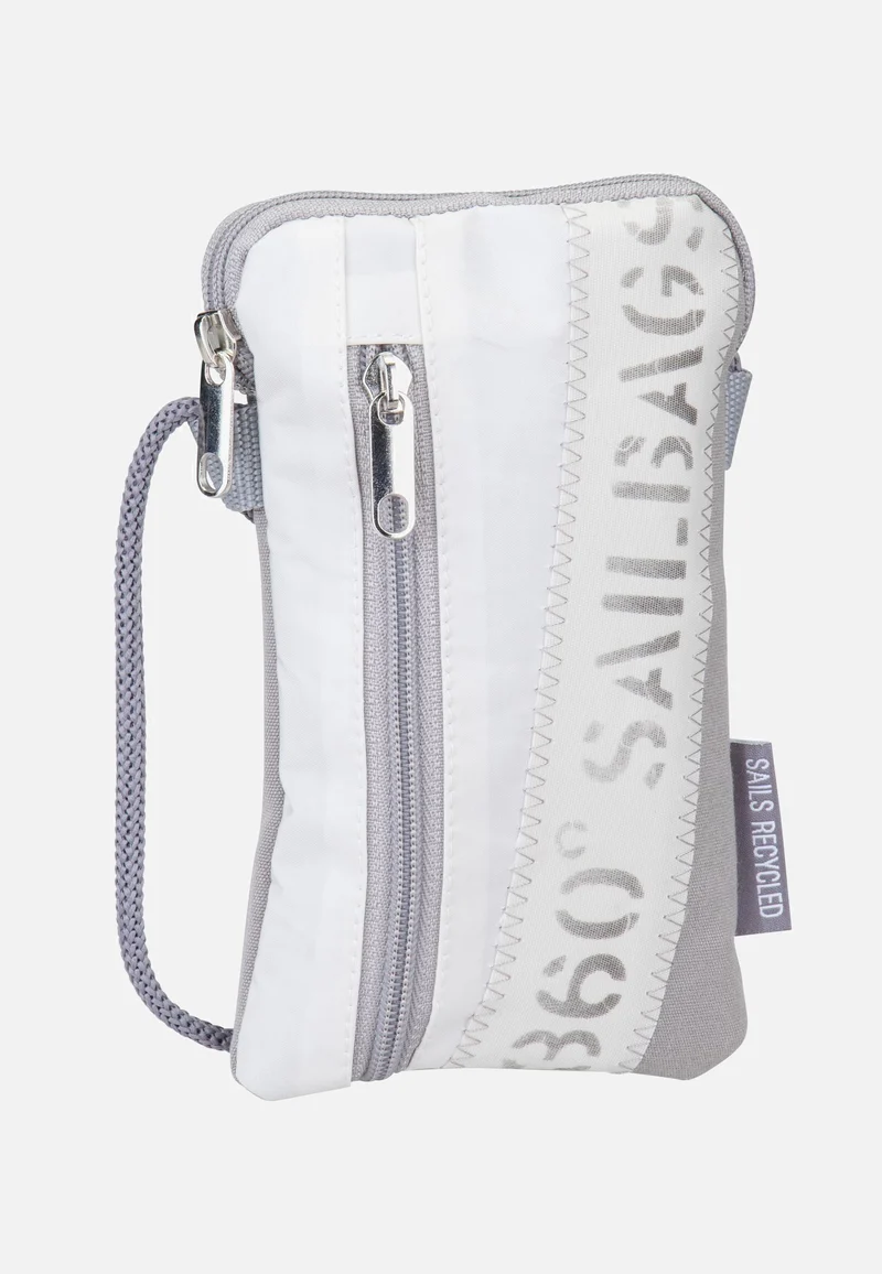 Nautik Lütt Stencil-Weiß/Grau - Phone Pouch