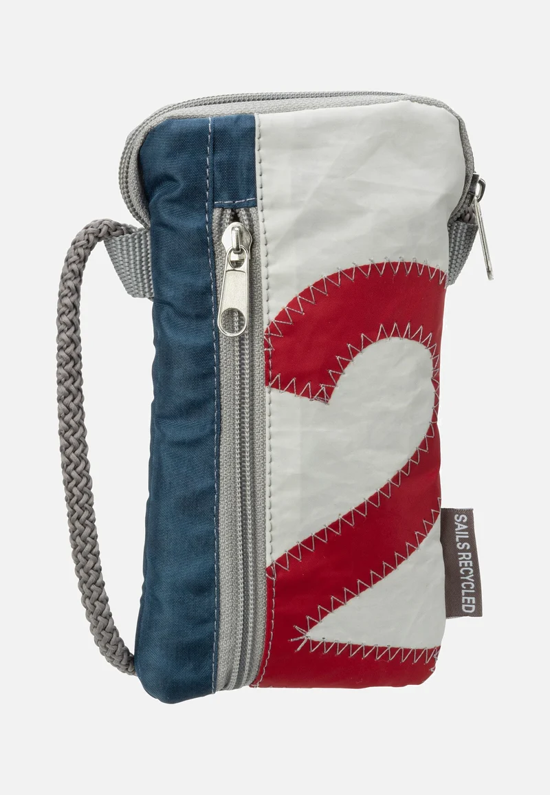 Nautik Lütt Weiß/Blau mit roter Zahl - Phone Pouch