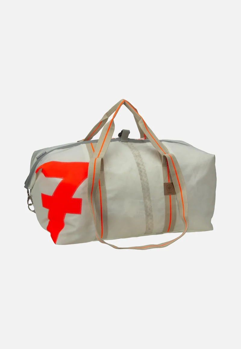 Kutter XL Weiss/Zahl Neonorange - Dufflebag