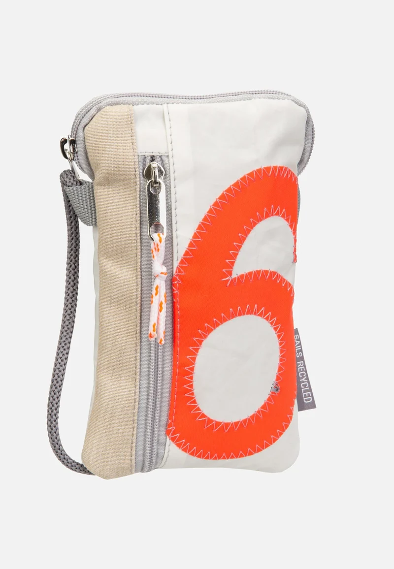 Nautik Lütt Weiss/Sand/Zahl Orange - Phone Pouch