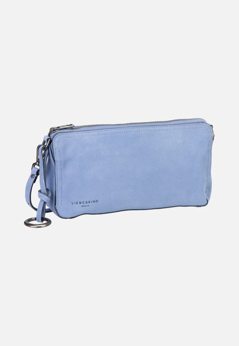 Clarice II Crossbody M Hydro Suede Flower Blue - Crossbody Bag