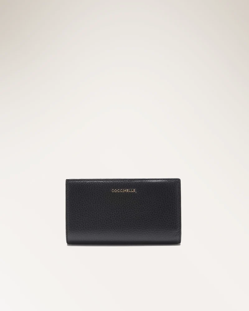 Wallet Grained Leather Noir