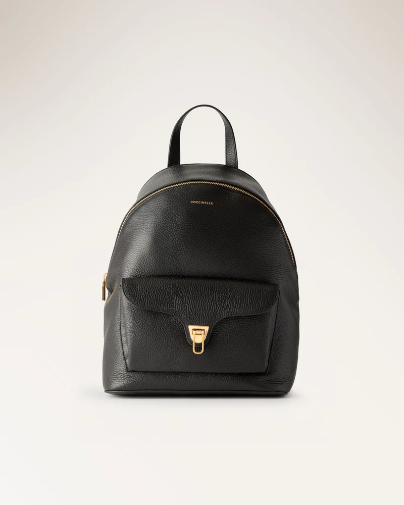 Handbag Grained Leather Noir
