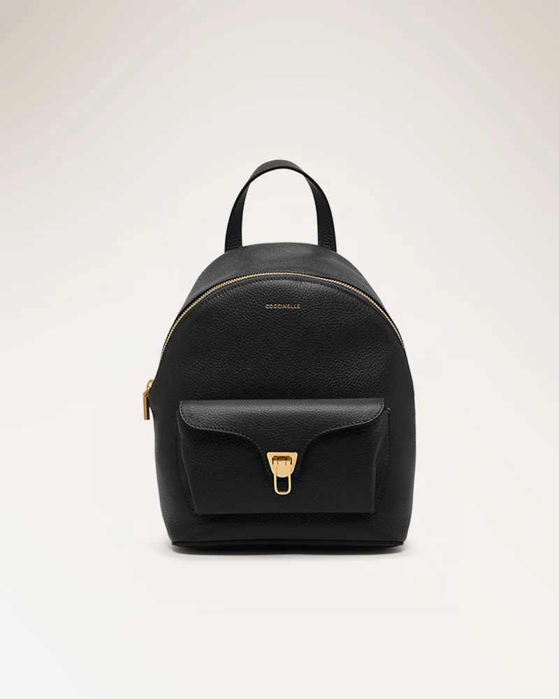 Handbag Grained Leather Noir