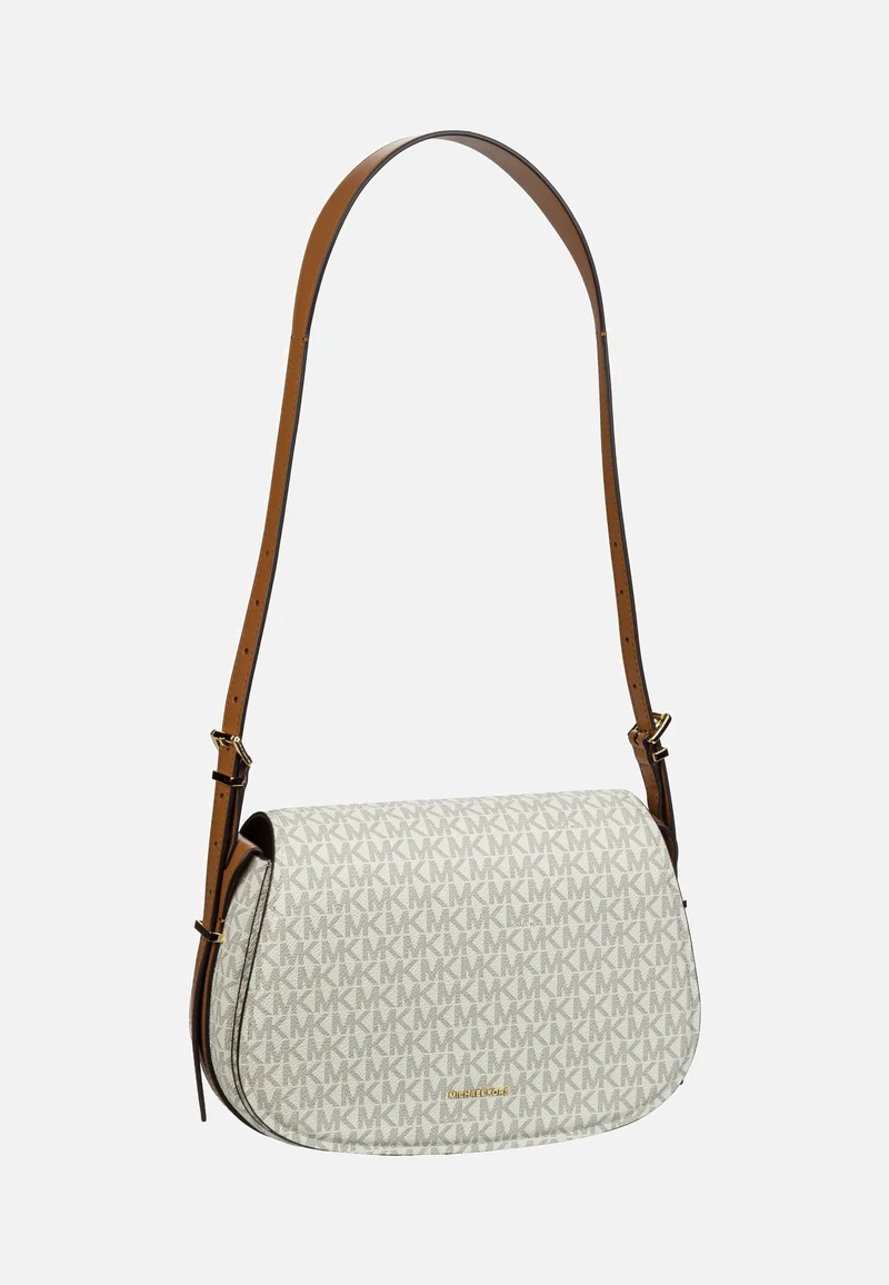 Lydia MD Flap MK SIG Vanilla/Acorn - Saddle Bag