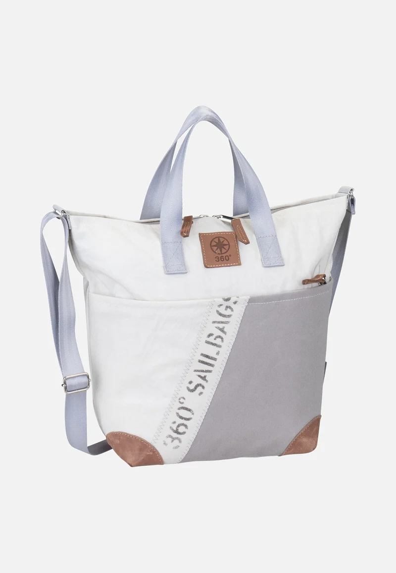 Deern Mini Stencil-Weiß/Grau - Tote Bag