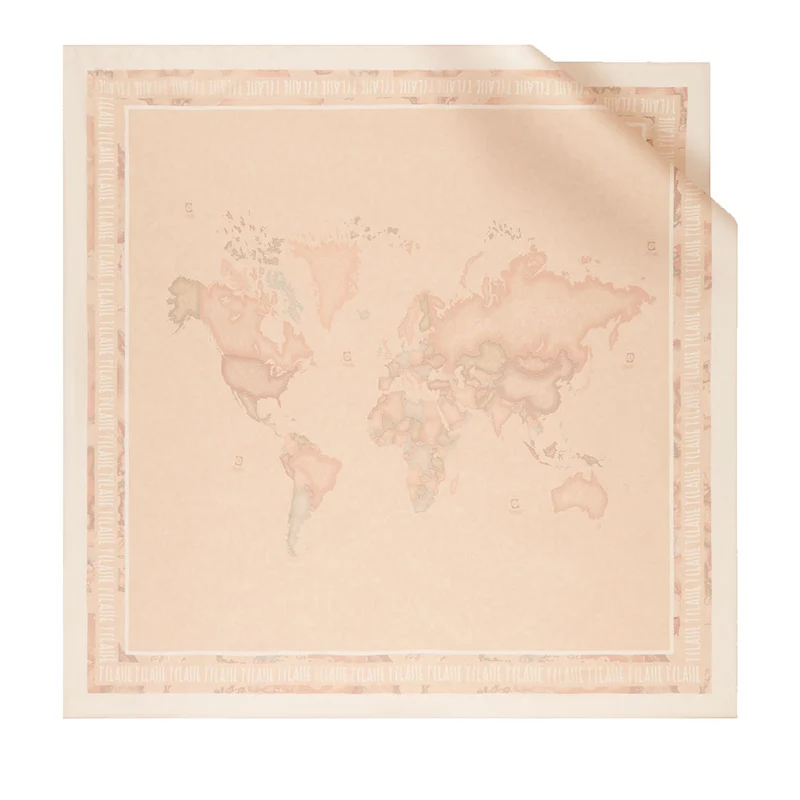 Foulard 90 x 90 cm 1A Classe Alviero Martini linea Logo Cornice Beige F132