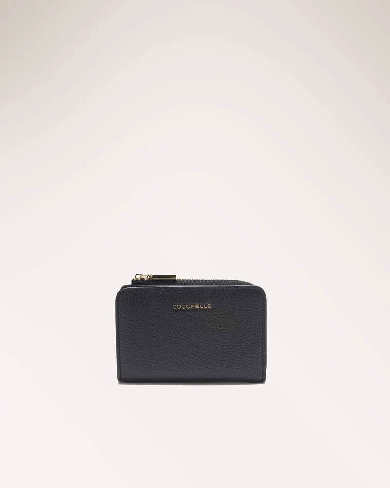 Wallet Grained Leather Noir