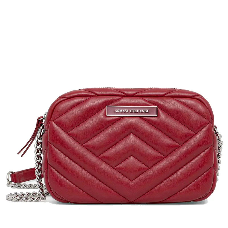 Borsa Donna a Tracolla Chiusa con Zip ARMANI EXCHANGE Colore Red Dahlia