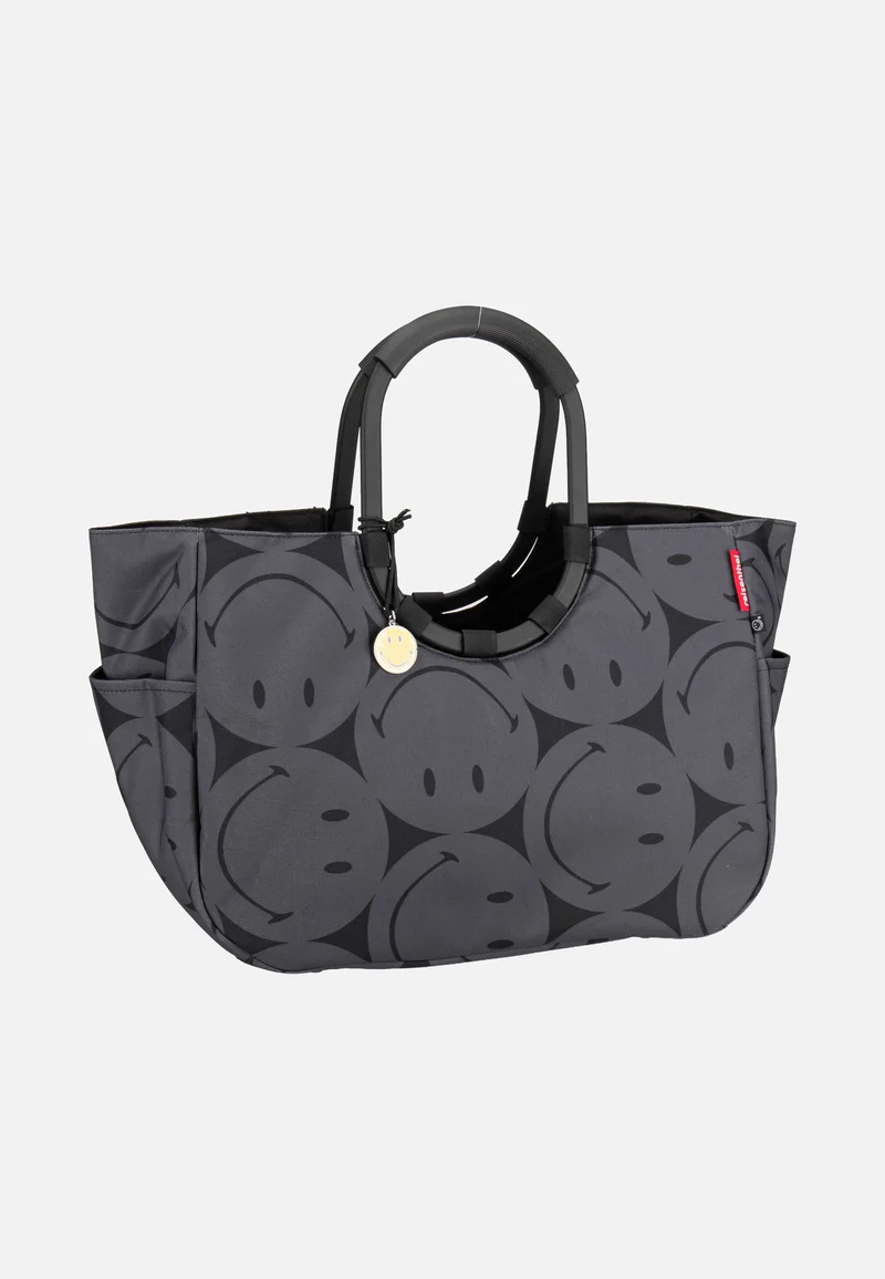 Loopshopper L Smiley Grey - Shopper
