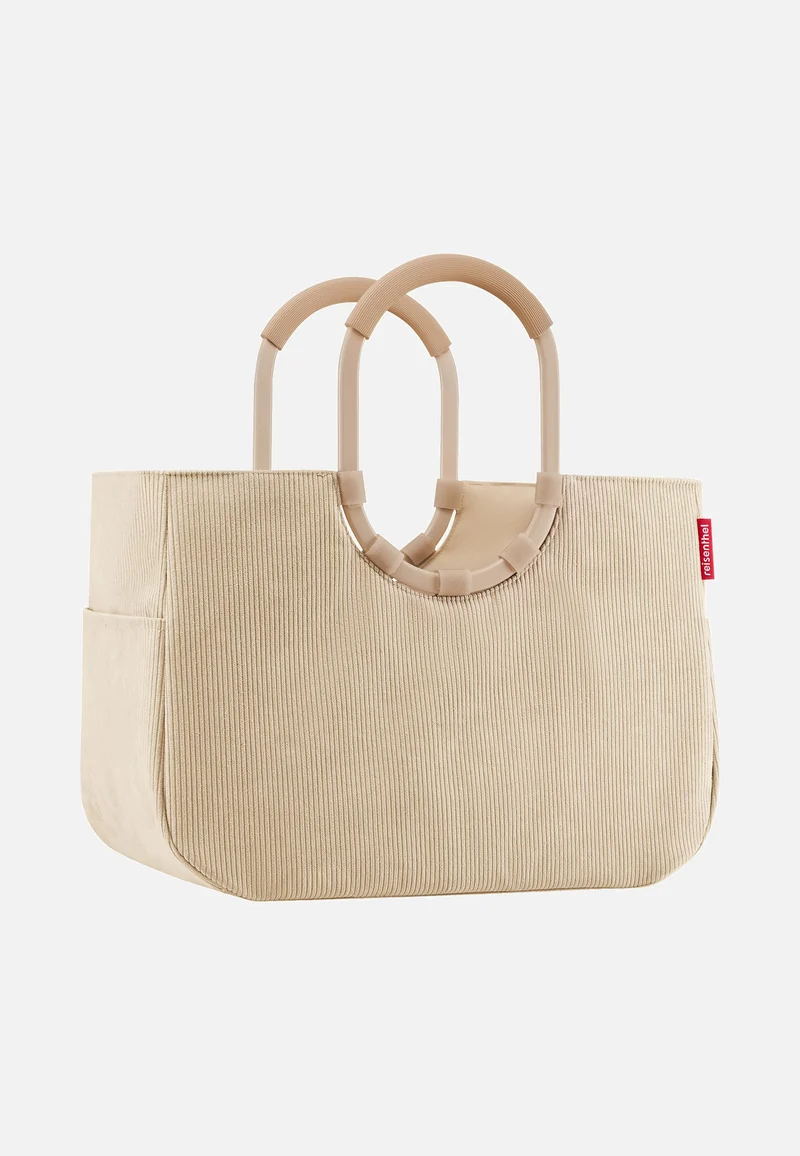 Loopshopper L Frame Cord Sand - Shopping Basket
