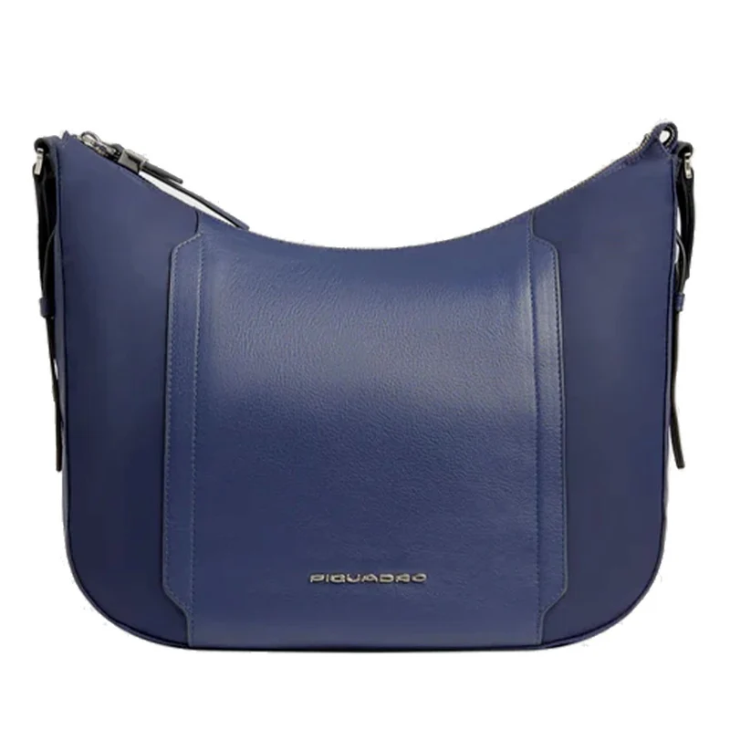 Borsa Donna PIQUADRO linea Circle in Tessuto e Pelle Colore Blu Misura Grande - BD6658W92T