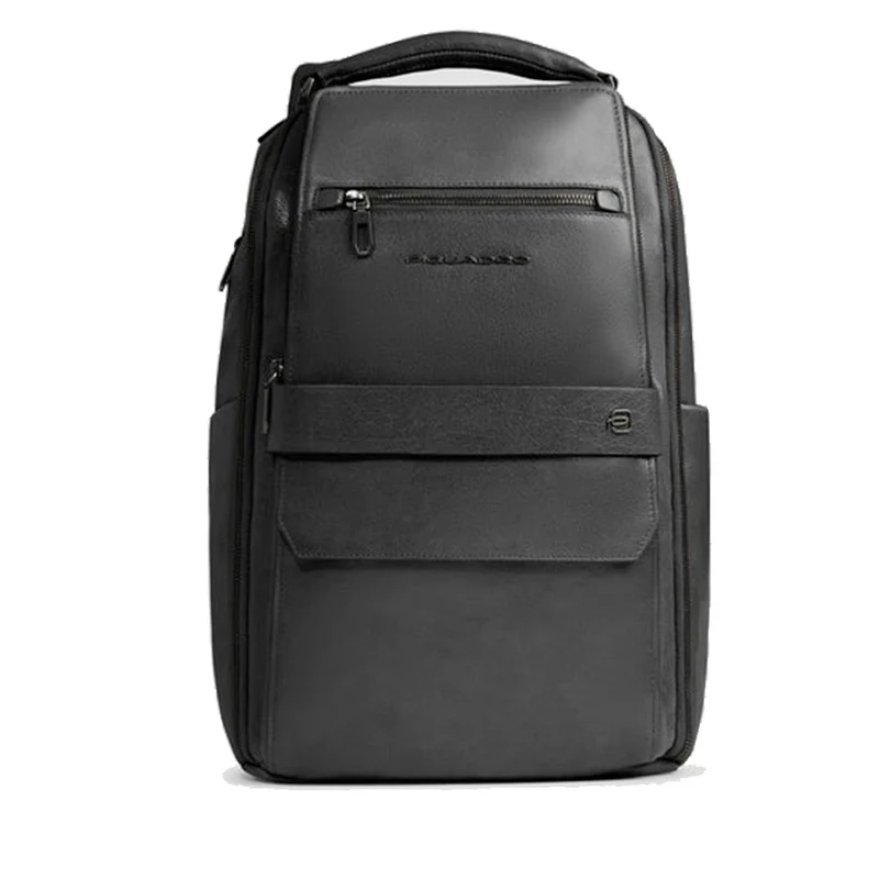 Zaino Uomo PIQUADRO in Pelle Nero Linea Solm con Porta Computer 14" - CA7021S141