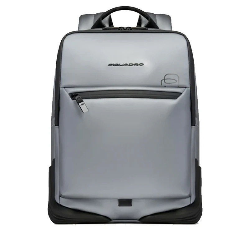 Zaino PIQUADRO Con Porta Pc 15,6" in Tessuto Argento - Nero Linea Corner 2.0 - CA6465C2OW