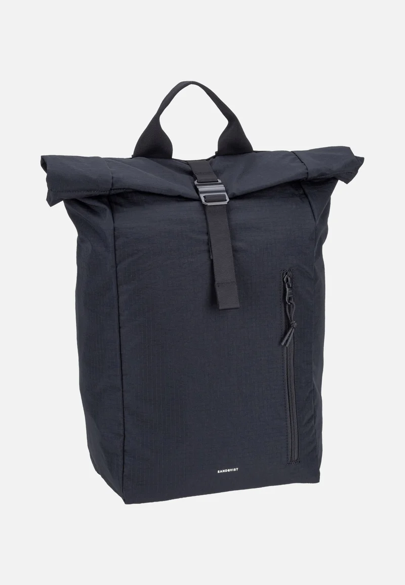 Grid Rolltop 16' Black - Rolltop Backpack