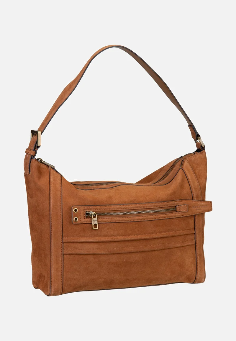 Delia Hobo M Suede Brown - Hobo Bag