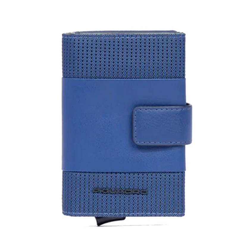 Portacarte PIQUADRO in Tessuto e Alluminio con RFID Colore Avio Linea Pq - Earth - PP5649S137R