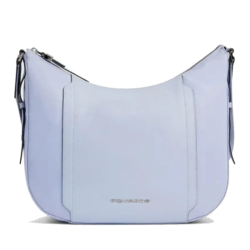 Borsa Donna a Tracolla PIQUADRO linea Circle in Tessuto Riciclato e Pelle Indaco- BD6657W92T