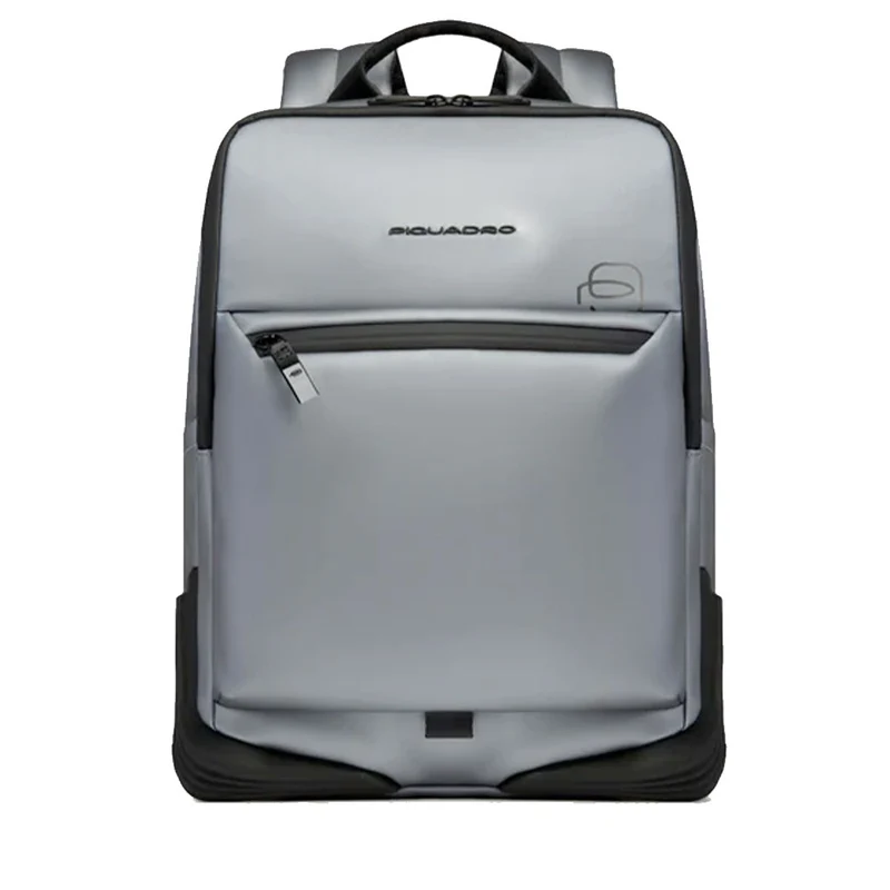 Zaino PIQUADRO Con Porta Pc 14" in Tessuto Argento e Nero Linea Corner 2.0 - CA6464C2OW