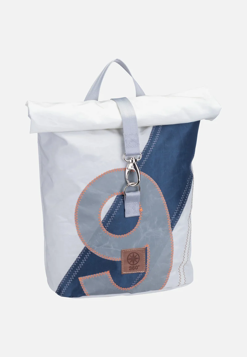 Möwe Weiß/Streifen Blau/Zahl Grau - Backpack