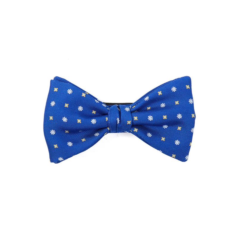 BLUETTE PRE-KNOTTED PRINTED SILK BOW TIE